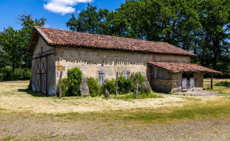Ferme landaise, 2 dépendances, 1,4 ha de terrain