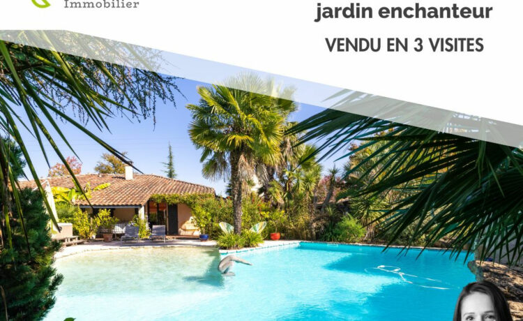Maison de plain-pied sur jardin enchanteur 1